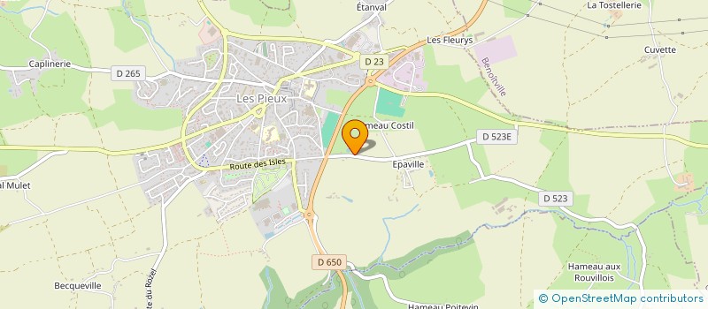 localisation de l'entreprise DEINA  LES PIEUX