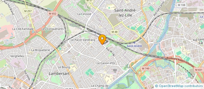localisation de l'entreprise DEINOS CONSEIL à CAMPHIN-EN-PEVELE