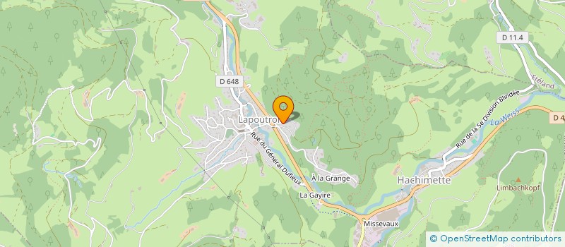 localisation de l'entreprise DEISS  LAPOUTROIE