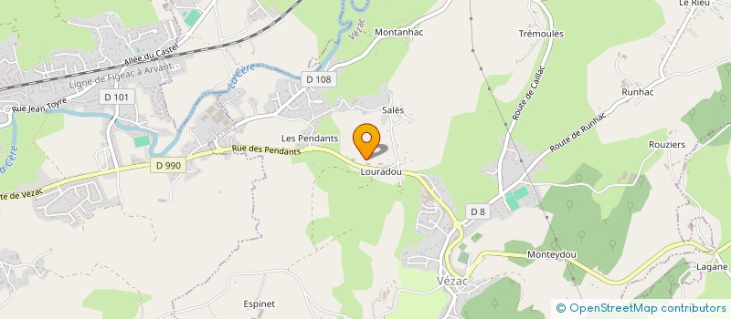 localisation de l'entreprise DEIXONNE à VEZAC
