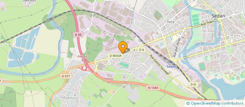 localisation de l'entreprise DEIY à SEDAN