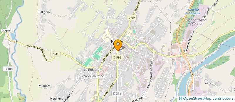 localisation de l'entreprise DEJ à BELLEY