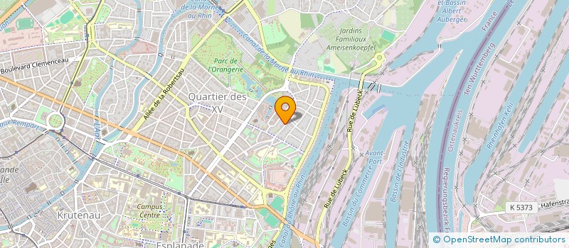 localisation de l'entreprise DEJ IMMOBILIER à STRASBOURG