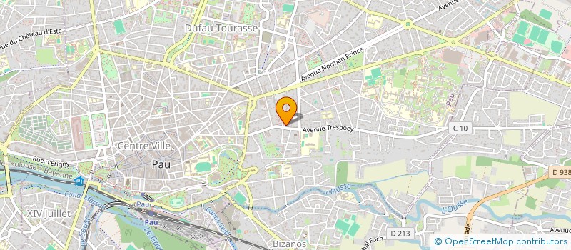 localisation de l'entreprise DEJARDIN à PAU