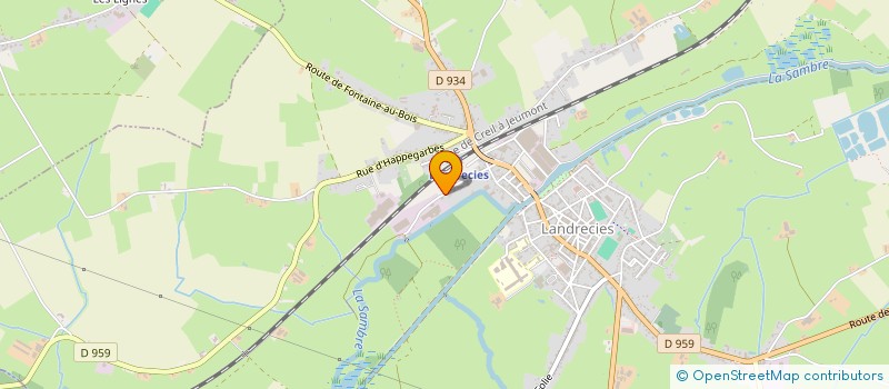 localisation de l'entreprise DEJARDIN TRANSPORTS  LANDRECIES