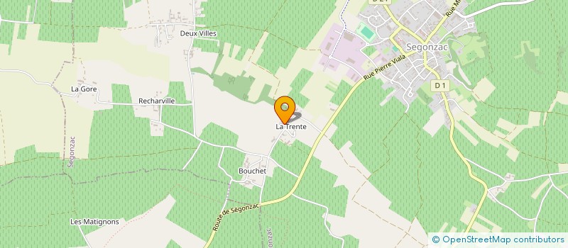 localisation de l'entreprise DEJARNAC à SEGONZAC