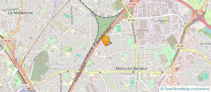 localisation de l'entreprise DEJATELE  MONS-EN-BARUL