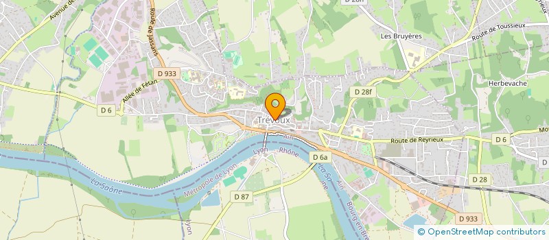 localisation de l'entreprise DEJAVU à TREVOUX