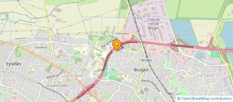 localisation de l'entreprise DEJEAN FRERES VIDANGES GIRONDINES  BRUGES