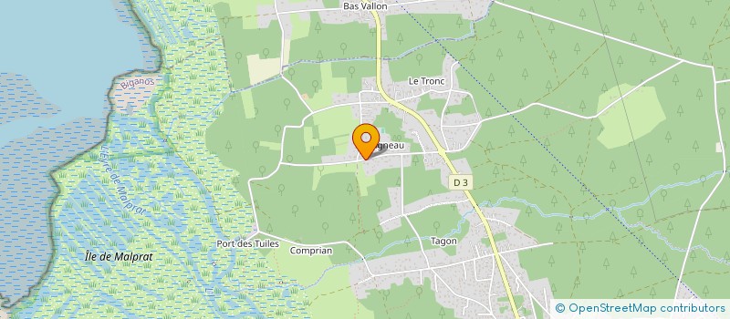 localisation de l'entreprise DEJEAN PEINTURE  BIGANOS