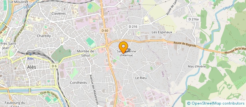 localisation de l'entreprise DEJEANSY  ALES