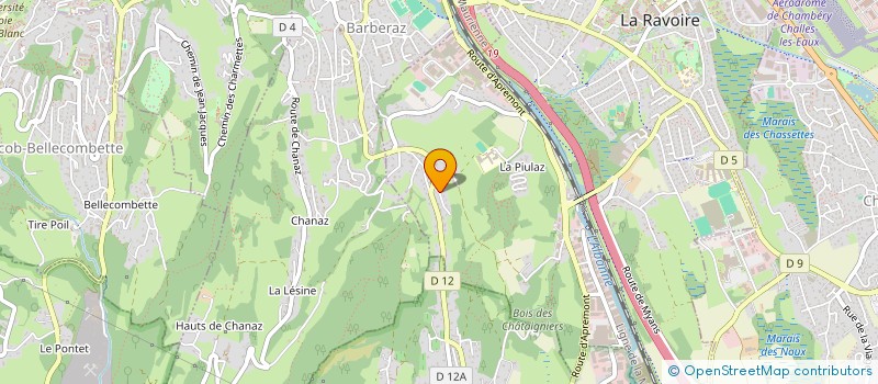 localisation de l'entreprise DEJEUNERS SUR L'HERBE - FORMATIONS ATELIERS CULINAIRES  LA RAVOIRE