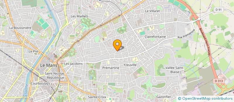 localisation de l'entreprise DEJEUNETTE ET POPOTTE  LE MANS