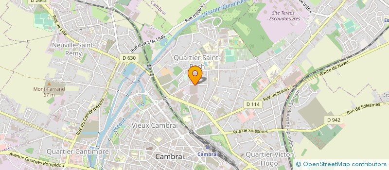 localisation de l'entreprise DEJONGHE à CAMBRAI