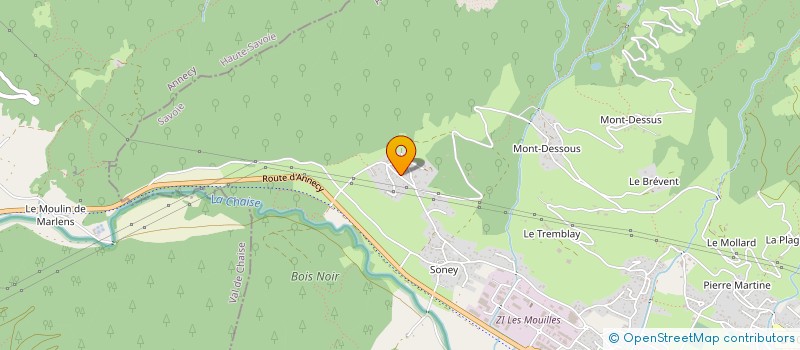 localisation de l'entreprise DEJOUY ARPETTAZ  UGINE