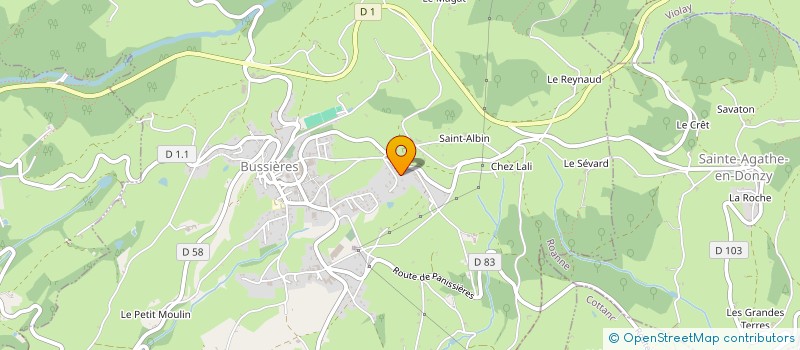 localisation de l'entreprise DEK INVEST  BUSSIERES