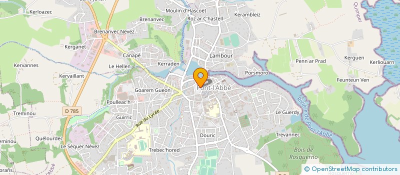 localisation de l'entreprise DEKA OPTIC à PONT-L'ABBE