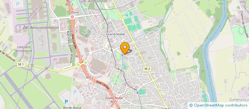 localisation de l'entreprise DEKAIR NETTOYAGE à BLAGNAC