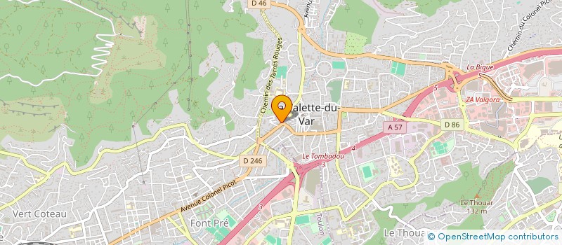 localisation de l'entreprise DEKAL'SPOT - LE SPOT DES CALES à LA VALETTE-DU-VAR
