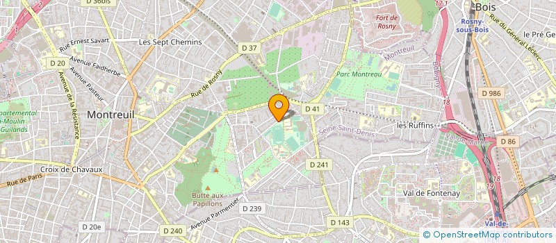 localisation de l'entreprise DEKANDELAER FRERES à MONTREUIL