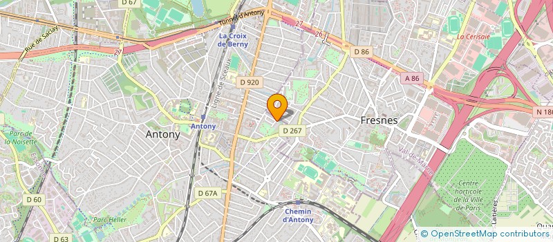 localisation de l'entreprise DEKART à ANTONY