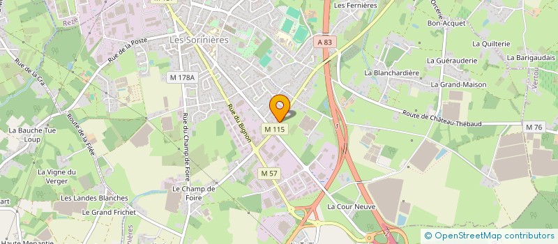 localisation de l'entreprise DEKER  LES SORINIERES