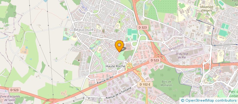localisation de l'entreprise DEKOVINE BEAUTE à BEAUCOUZE