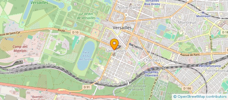 localisation de l'entreprise DEL ALMA à VERSAILLES