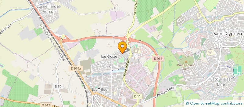 localisation de l'entreprise DEL'AUR  ELNE