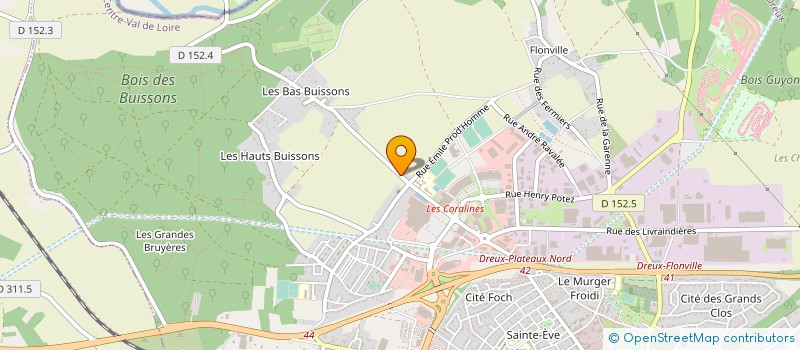 localisation de l'entreprise DEL AUTO DREUX à DREUX