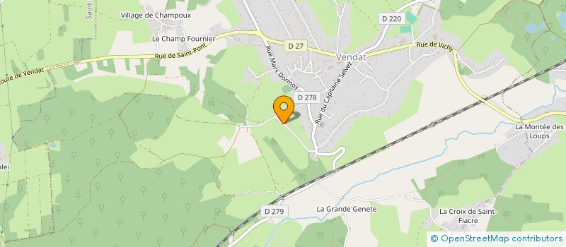 localisation de l'entreprise DEL CASTILLO à VENDAT