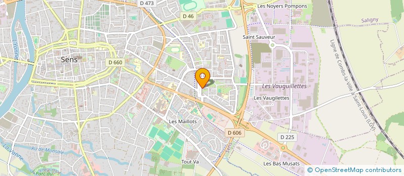 localisation de l'entreprise DEL ENERGIE à SENS
