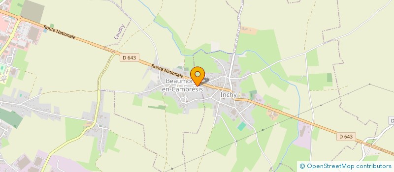 localisation de l'entreprise DEL'EVENEMENT à BEAUMONT-EN-CAMBRESIS