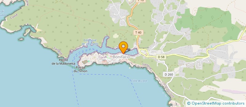 localisation de l'entreprise DEL FERRO à BONIFACIO