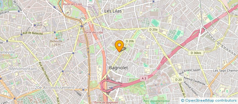 localisation de l'entreprise DEL HOME IMMO  BAGNOLET