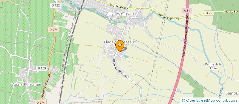 localisation de l'entreprise DEL'INVEST  GILLY-LES-CITEAUX