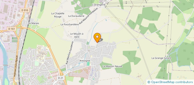 localisation de l'entreprise DEL.NANTES  CHATELLERAULT