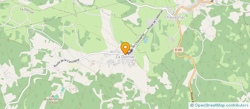 localisation de l'entreprise DEL PELLEGRINO  LA DORNAC