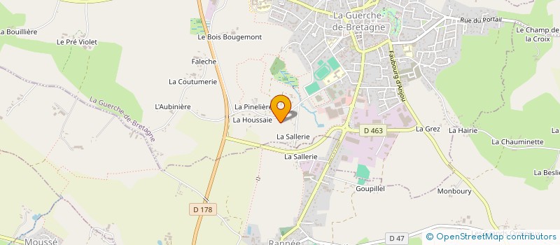 localisation de l'entreprise DEL PESAGE à LA GUERCHE-DE-BRETAGNE