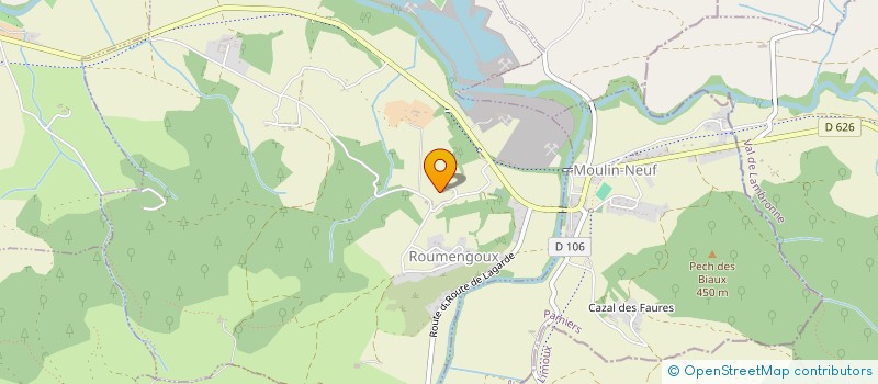 localisation de l'entreprise DEL POZ'ALU à ROUMENGOUX