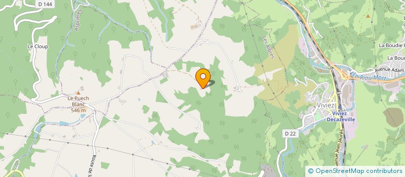 localisation de l'entreprise DEL RIOU  ROUSSENNAC