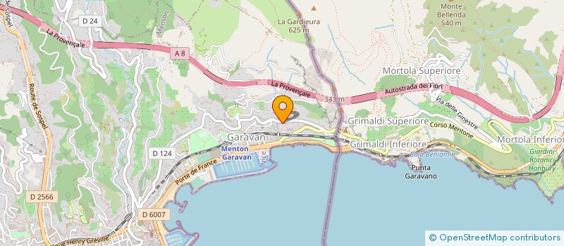localisation de l'entreprise DEL SOLE à MENTON