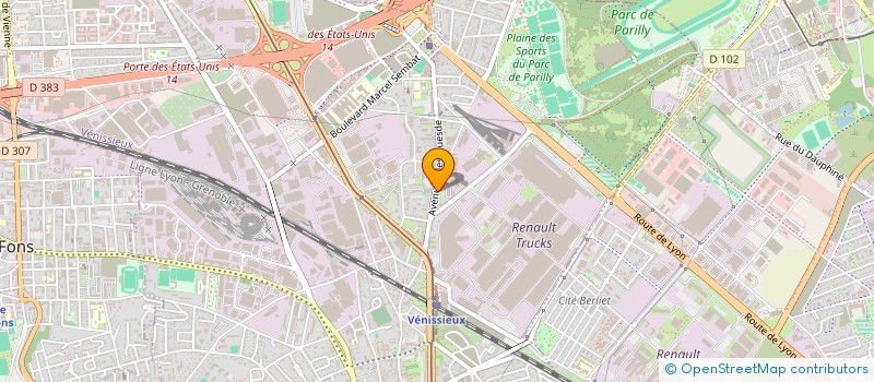 localisation de l'entreprise DEL'TECH  VENISSIEUX