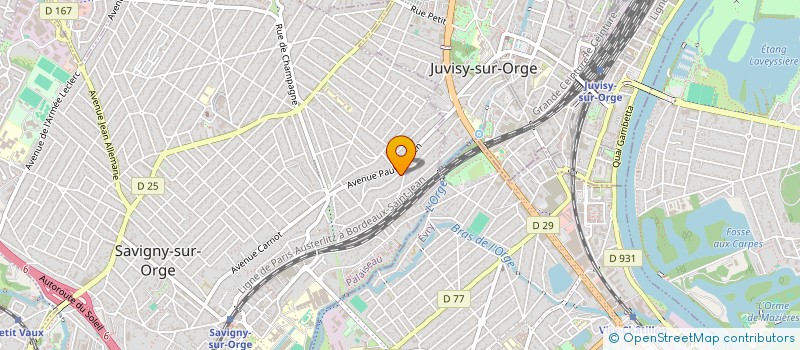 localisation de l'entreprise DEL TOITURE à SAVIGNY-SUR-ORGE