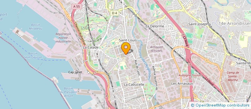 localisation de l'entreprise DEL TOP  MARSEILLE