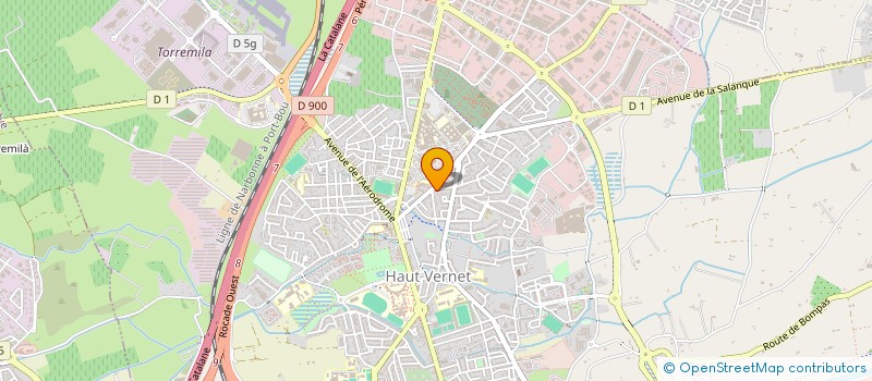 localisation de l'entreprise DEL VERNET  PERPIGNAN