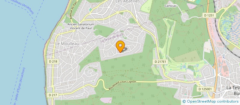 localisation de l'entreprise DELA  LA TESTE-DE-BUCH