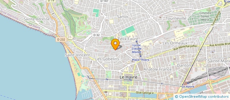 localisation de l'entreprise DELA à LE HAVRE