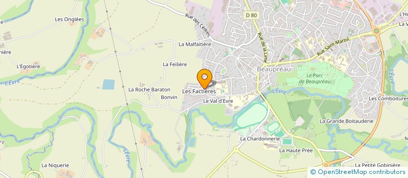 localisation de l'entreprise DELA DECO à BEAUPREAU-EN-MAUGES