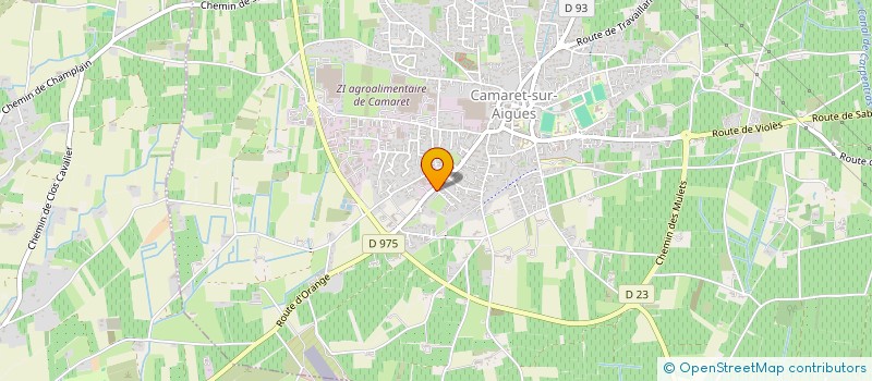 localisation de l'entreprise DELA IMMOBILIER  CAMARET-SUR-AIGUES